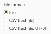 Ergebnisdatei, Dateiformat Result file, file format